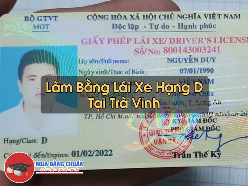 Lam Bang Lai Xe Hang D Tai Tra Vinh