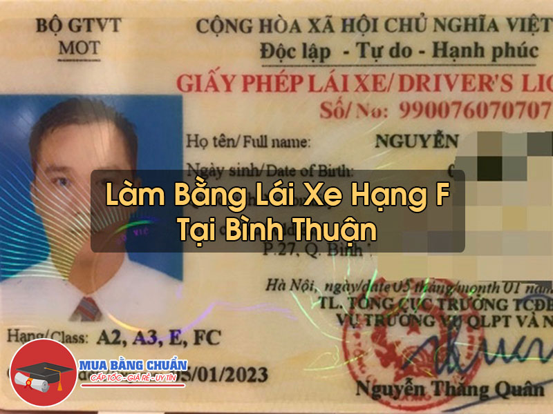 Lam Bang Lai Xe Hang F Tai Binh Thuan