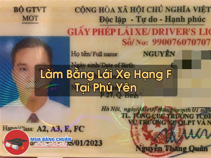 Lam Bang Lai Xe Hang F Tai Phu Yen