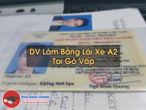 Lam Bang Lai Xe A2 Tai Go Vap